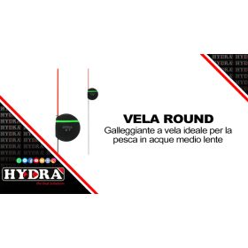   HYDRA  ROUND Lapos úszó folyóvízre és áramló vizekre horgászversenyre 2,00gr